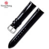 DÂY DA CAO CẤP TIMEKING 6003A ĐEN NHŨ BÓNG (LOẠI DÀY)