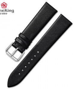 DÂY DA CAO CẤP TIMEKING 6005B ĐEN SẦN (LOẠI MỎNG)