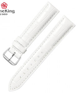 DÂY DA CAO CẤP TIMEKING 6006A TRẮNG VÂN CÁ SẤU (LOẠI DÀY)