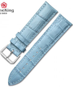 DÂY DA CAO CẤP TIMEKING 6006A XANH SÁNG VÂN CÁ SẤU (LOẠI DÀY)