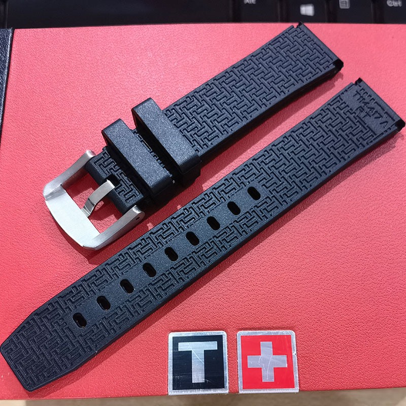 Dây cao su đồng hồ Tissot PRC200 Series T114.417 - T100.417 - Ảnh 3