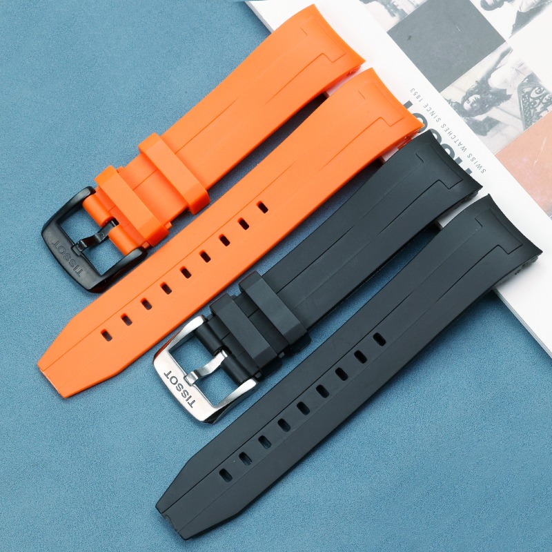 Dây cao su đồng hồ Tissot T120.407 - T120.417 - Ảnh 2